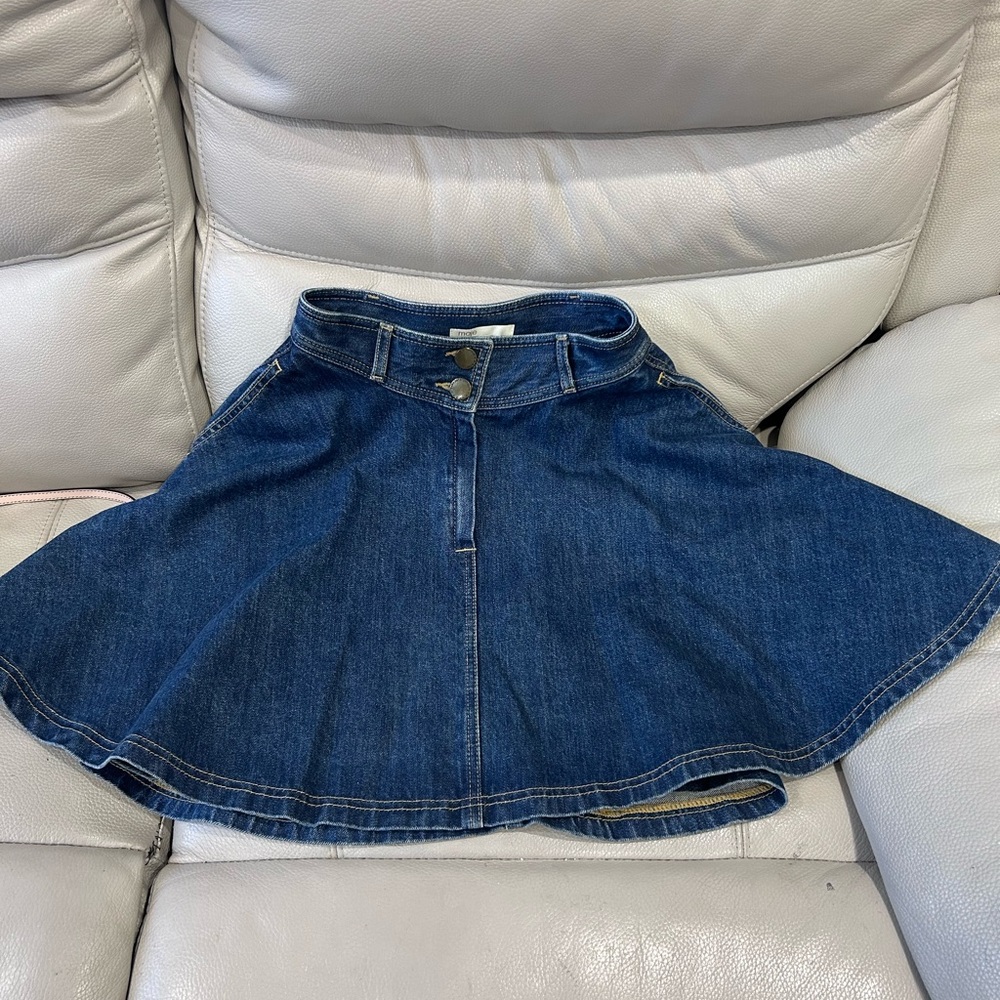 Maje Blue Denim Skirt